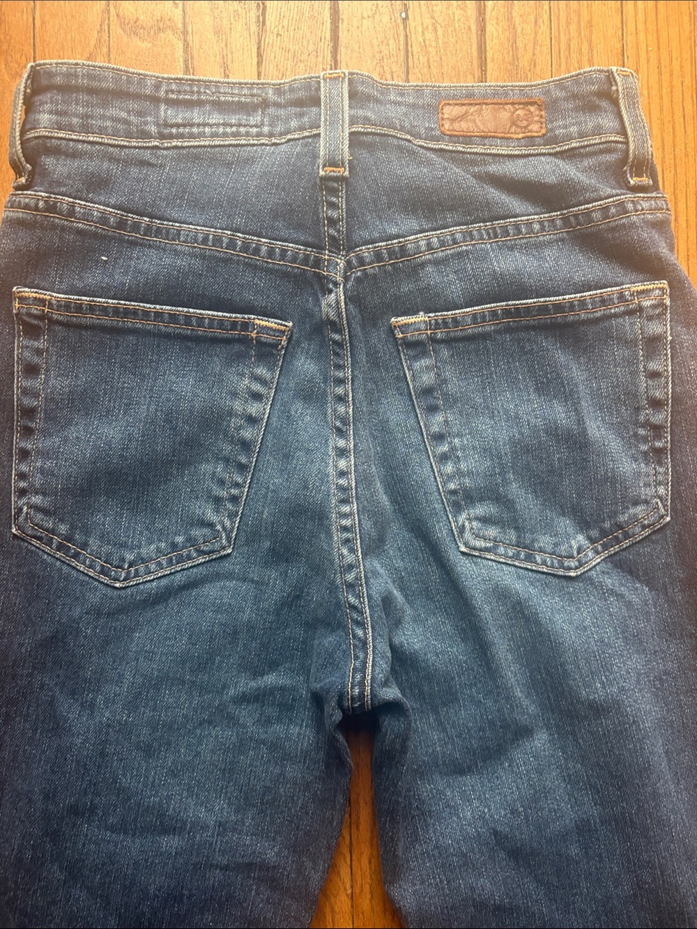 Ag Adriano Goldschmied High-Rise Dark Blue Denim Jeans